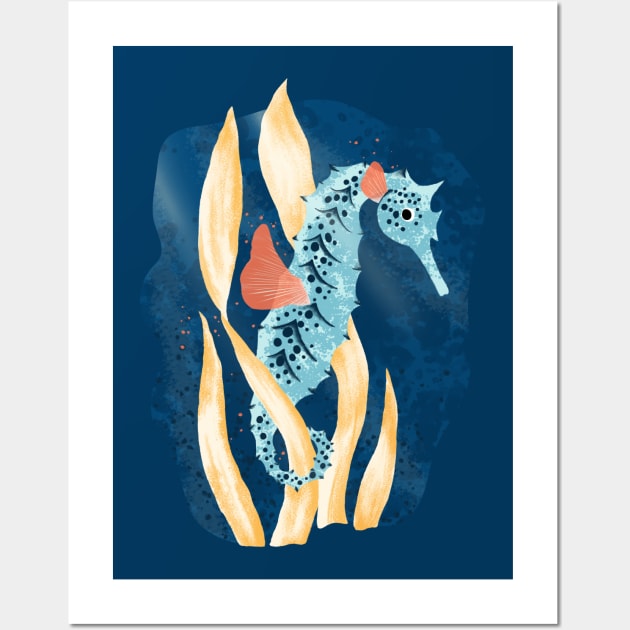 Seahorse Wall Art by Lidiebug